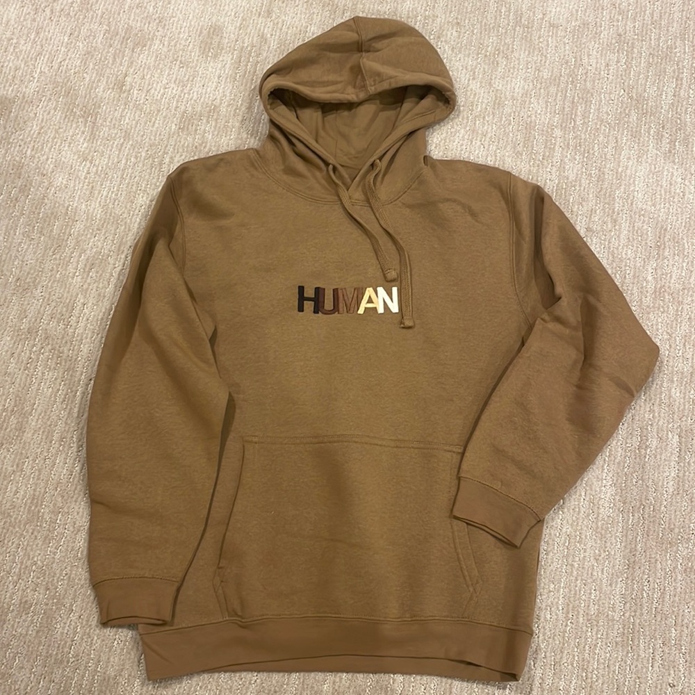 ‘Human’ Embroidered Hoodie